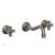 Phylrich 162-56/15A Marvelle 9 1/2" Two Cross Handle Widespread/Wall Mount Roman Tub Faucet in Pewter