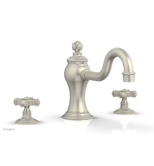 Phylrich 162-40/15B Marvelle 9" Two Cross Handle Widespread/Deck Mounted Roman Tub Faucet in Brushed Nickel