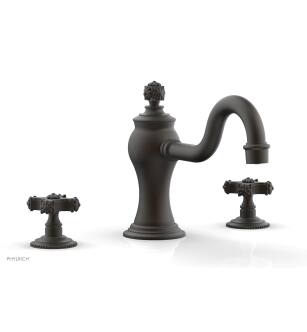 Phylrich 162-40/10B Marvelle 9" Two Cross Handle Widespread/Deck Mounted Roman Tub Faucet in Distressed Bronze/Oil Rubbed Bronze