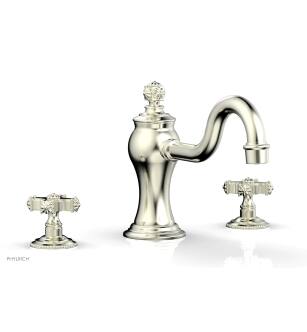 Phylrich 162-40/015 Marvelle 9" Two Cross Handle Widespread/Deck Mounted Roman Tub Faucet in Satin Nickel