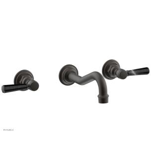 Phylrich 161-58/10B Henri 9 1/2" Two Marble Lever Handle Widespread/Wall Mount Roman Tub Faucet in Distressed Bronze/Oil Rubbed Bronze