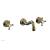Phylrich 161-56/047 Henri 9 1/2" Two Cross Handle Widespread/Wall Mount Roman Tub Faucet in Brass/Antique Brass