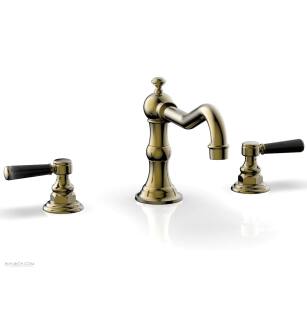 Phylrich 161-42/047 Henri 8 5/8" Two Marble Lever Handle Widespread/Deck Mounted Roman Tub Faucet in Brass/Antique Brass