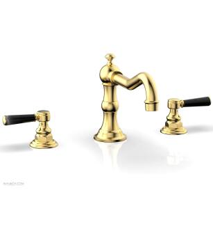 Phylrich 161-42/024 Henri 8 5/8" Two Marble Lever Handle Widespread/Deck Mounted Roman Tub Faucet in Satin Gold