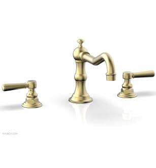 Phylrich 161-41/24B Henri 8 5/8" Two Lever Handle Widespread/Deck Mounted Roman Tub Faucet in Burnished Gold