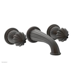 Phylrich K1361/10B Georgian & Barcelona 7 1/2" Two Round Handle Widespread/Wall Mount Roman Tub Faucet in Distressed Bronze/Oil Rubbed Bronze