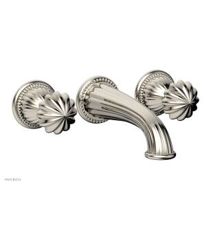 Phylrich K1361/014 Georgian & Barcelona 7 1/2" Two Round Handle Widespread/Wall Mount Roman Tub Faucet in Polished Nickel