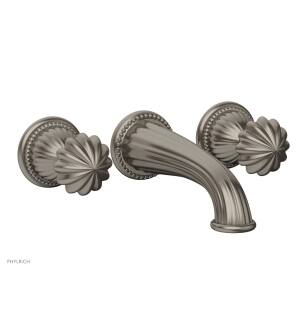 Phylrich K1361/15A Georgian & Barcelona 7 1/2" Two Round Handle Widespread/Wall Mount Roman Tub Faucet in Pewter