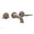 Phylrich K1141/047 Georgian & Barcelona 8 3/8" Two Lever Handle Widespread/Wall Mount Roman Tub Faucet in Brass/Antique Brass