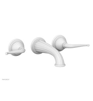 Phylrich K1141/050 Georgian & Barcelona 8 3/8" Two Lever Handle Widespread/Wall Mount Roman Tub Faucet in White