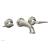 Phylrich K1141/014 Georgian & Barcelona 8 3/8" Two Lever Handle Widespread/Wall Mount Roman Tub Faucet in Polished Nickel