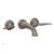 Phylrich K1141/15A Georgian & Barcelona 8 3/8" Two Lever Handle Widespread/Wall Mount Roman Tub Faucet in Pewter