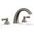 Phylrich D1202T/OEB Revere & Savannah 11 3/8" Two Curved Lever Handle Widespread/Deck Mounted High Spout Roman Tub Faucet in Pewter