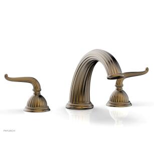 Phylrich K1141P/047 Georgian & Barcelona 12" Two Lever Handle Widespread/Deck Mounted Roman Tub Faucet in Brass/Antique Brass