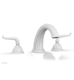 Phylrich K1141P/050 Georgian & Barcelona 12" Two Lever Handle Widespread/Deck Mounted Roman Tub Faucet in White