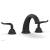 Phylrich K1141P/040 Georgian & Barcelona 12" Two Lever Handle Widespread/Deck Mounted Roman Tub Faucet in Black