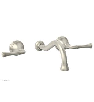Phylrich 207-56/15B Beaded 8" Two Lever Handle Widespread/Wall Mount Roman Tub Faucet in Brushed Nickel