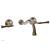 Phylrich 207-56/047 Beaded 8" Two Lever Handle Widespread/Wall Mount Roman Tub Faucet in Brass/Antique Brass