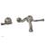 Phylrich 207-56/15A Beaded 8" Two Lever Handle Widespread/Wall Mount Roman Tub Faucet in Pewter