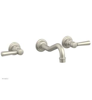Phylrich 161-57/15B Henri 9 1/2" Two Lever Handle Widespread/Wall Mount Roman Tub Faucet in Brushed Nickel