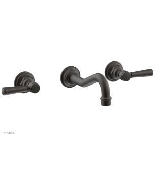 Phylrich 161-57/10B Henri 9 1/2" Two Lever Handle Widespread/Wall Mount Roman Tub Faucet in Distressed Bronze/Oil Rubbed Bronze