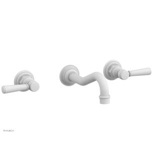 Phylrich 161-57/050 Henri 9 1/2" Two Lever Handle Widespread/Wall Mount Roman Tub Faucet in White
