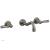Phylrich 161-57/15A Henri 9 1/2" Two Lever Handle Widespread/Wall Mount Roman Tub Faucet in Pewter