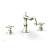 Phylrich 161-40/15B Henri 8 5/8" Two Cross Handle Widespread/Deck Mounted Roman Tub Faucet in Brushed Nickel