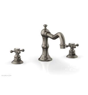 Phylrich 161-40/15A Henri 8 5/8" Two Cross Handle Widespread/Deck Mounted Roman Tub Faucet in Pewter