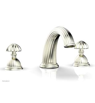 Phylrich K1361P/015 Georgian & Barcelona 12" Two Round Handle Widespread/Deck Mounted Roman Tub Faucet in Satin Nickel