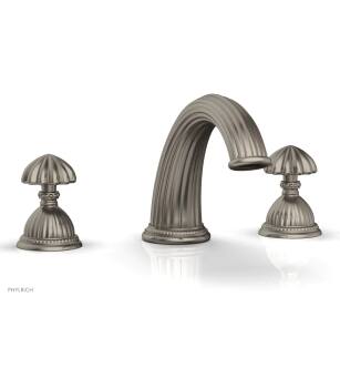 Phylrich K1361P/15A Georgian & Barcelona 12" Two Round Handle Widespread/Deck Mounted Roman Tub Faucet in Pewter