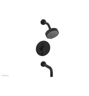 Phylrich 230-29/040 Basic II Lever Handle Pressure Balance Tub and Shower Set in Black