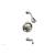 Phylrich 161-26/014 Henri Cross Handle Pressure Balance Tub and Shower Set with Round Trim in Polished Nickel