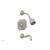 Phylrich 162-26/15B Marvelle Cross Handle Pressure Balance Tub and Shower Set in Brushed Nickel
