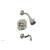 Phylrich 162-26/014 Marvelle Cross Handle Pressure Balance Tub and Shower Set in Polished Nickel