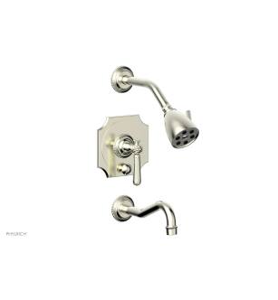 Phylrich 162-27/015 Marvelle Lever Handle Pressure Balance Tub and Shower Set in Satin Nickel