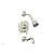Phylrich 162-27/015 Marvelle Lever Handle Pressure Balance Tub and Shower Set in Satin Nickel