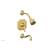 Phylrich 162-27/24B Marvelle Lever Handle Pressure Balance Tub and Shower Set in Burnished Gold