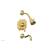 Phylrich 162-27/024 Marvelle Lever Handle Pressure Balance Tub and Shower Set in Satin Gold