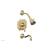Phylrich 162-27/004 Marvelle Lever Handle Pressure Balance Tub and Shower Set in Satin Brass
