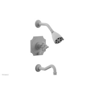 Phylrich 164-26/050 Maison Blade Handle Pressure Balance Tub and Shower Set in White