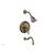 Phylrich 208-26/047 Coined Lever Handle Pressure Balance Tub and Shower Set in Brass/Antique Brass