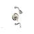 Phylrich 208-26/014 Coined Lever Handle Pressure Balance Tub and Shower Set in Polished Nickel