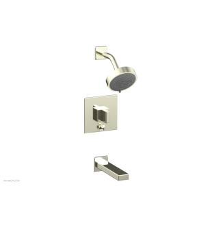 Phylrich 290-26/15B Mix Blade Handle Pressure Balance Tub and Shower Set in Brushed Nickel