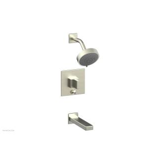 Phylrich 290-26/015 Mix Blade Handle Pressure Balance Tub and Shower Set in Satin Nickel