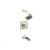 Phylrich 290-28/15B Mix Ring Handle Pressure Balance Tub and Shower Set in Brushed Nickel