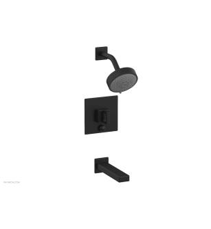 Phylrich 290-28/040 Mix Ring Handle Pressure Balance Tub and Shower Set in Black