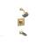 Phylrich 290-28/004 Mix Ring Handle Pressure Balance Tub and Shower Set in Satin Brass