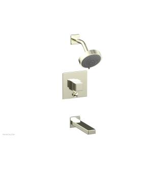 Phylrich 290-29/15B Mix Cube Handle Pressure Balance Tub and Shower Set in Brushed Nickel