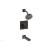 Phylrich 290-29/10B Mix Cube Handle Pressure Balance Tub and Shower Set in Distressed Bronze/Oil Rubbed Bronze